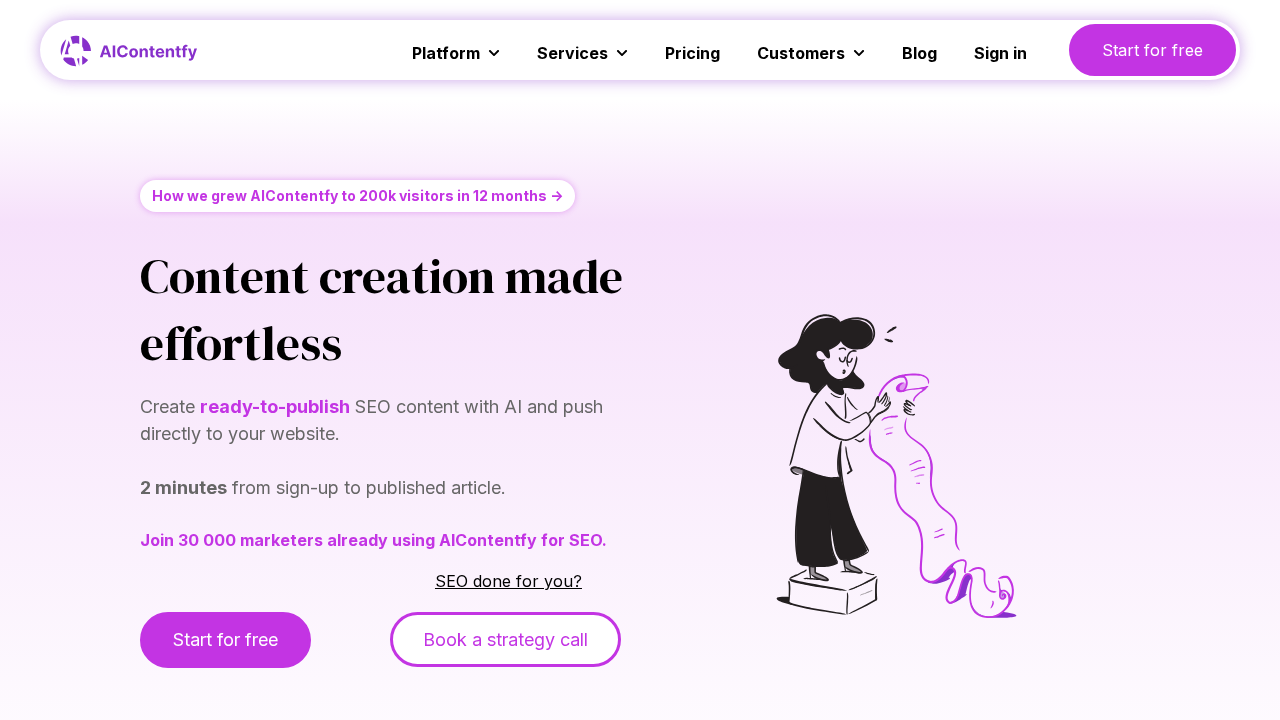 Aicontentfy screenshot