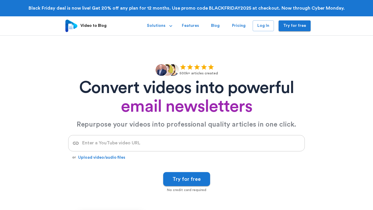 Video to Blog screenshot