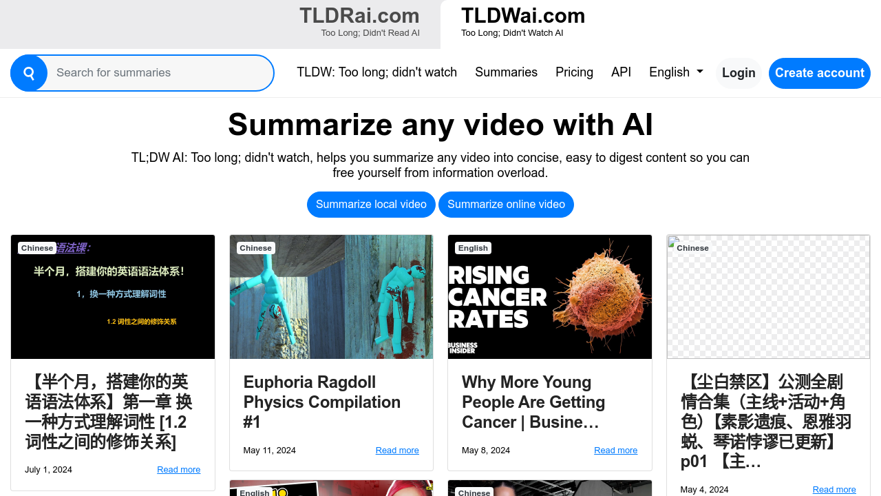 Tldwai screenshot