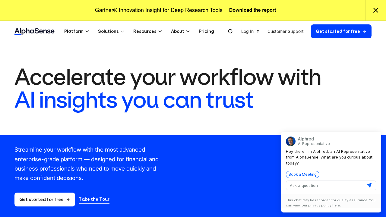 AlphaSense screenshot