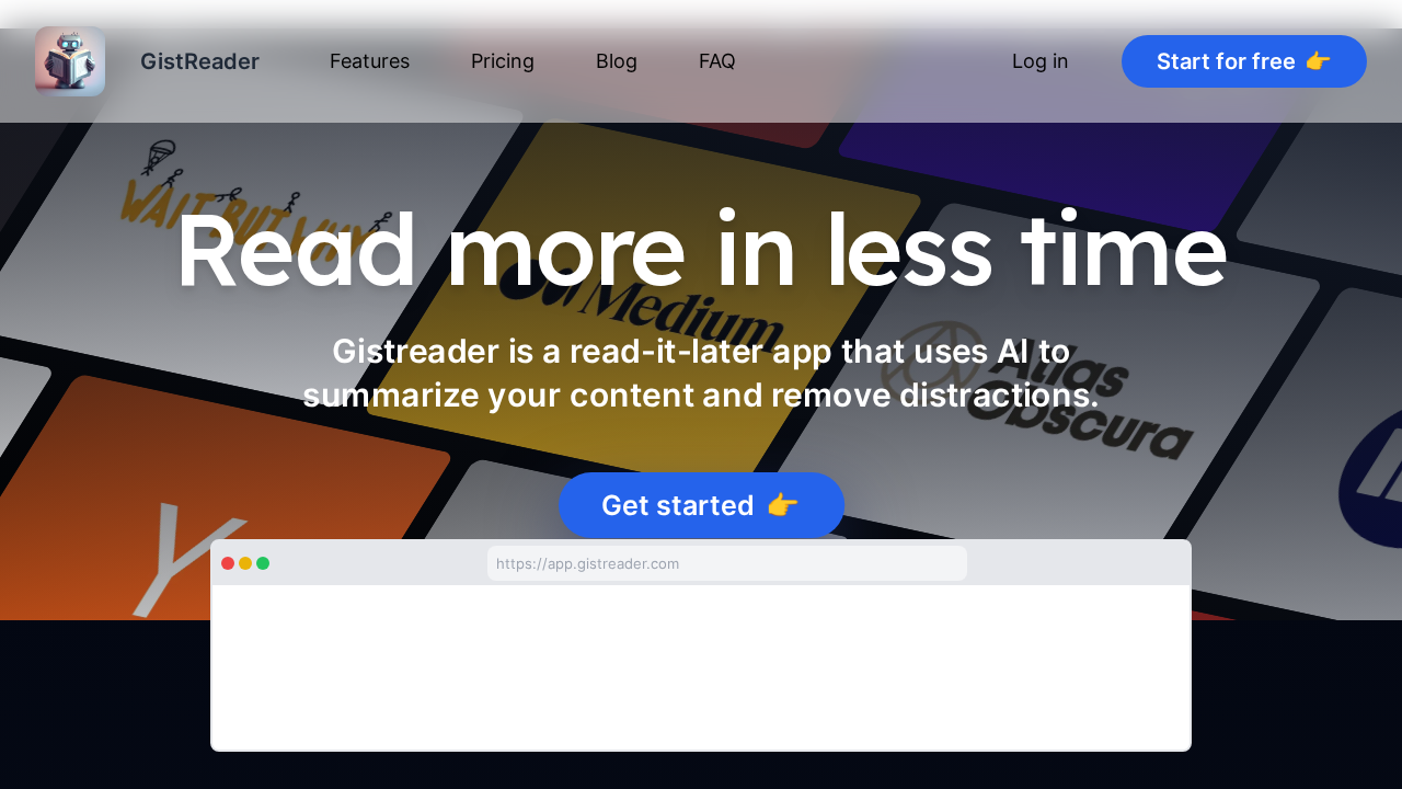 GistReader screenshot