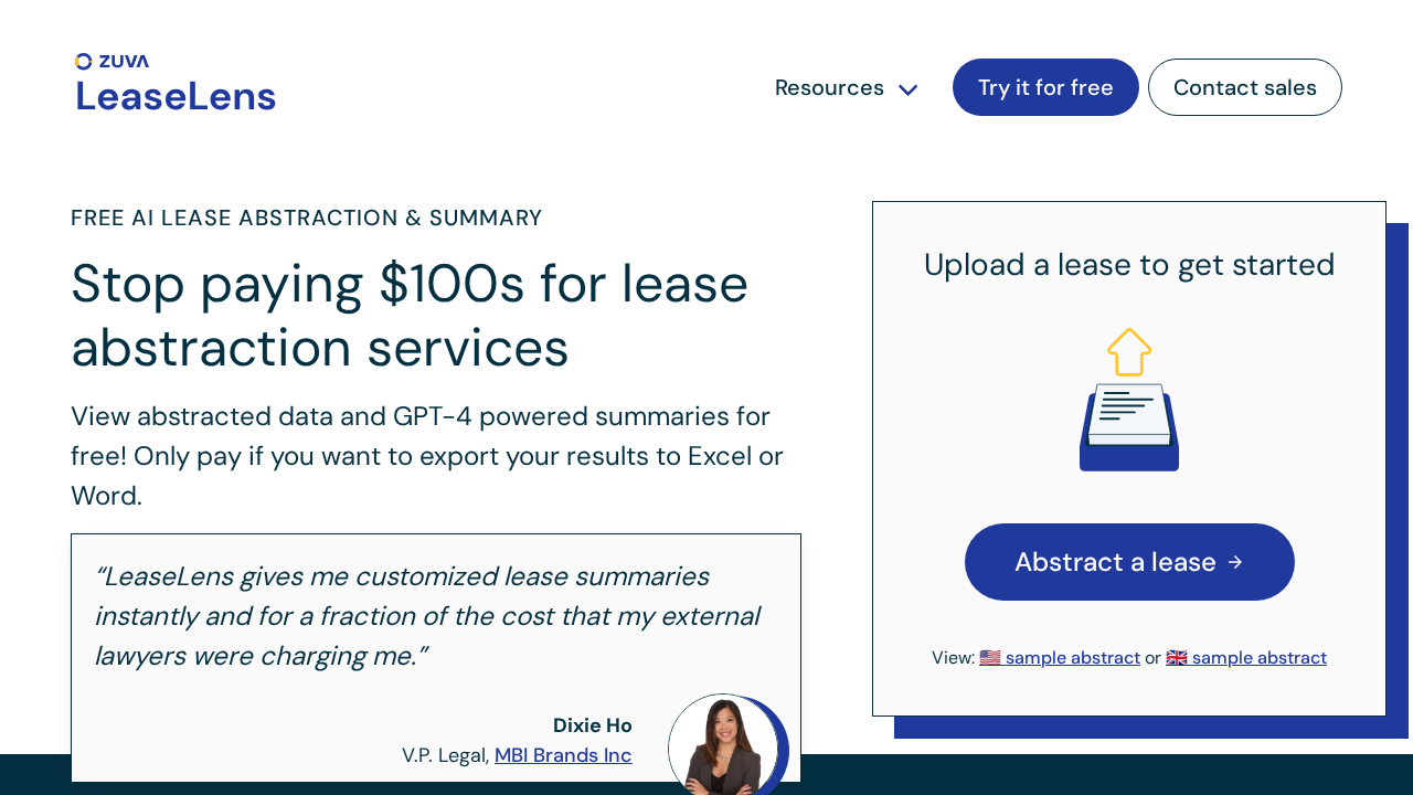 LeaseLens screenshot