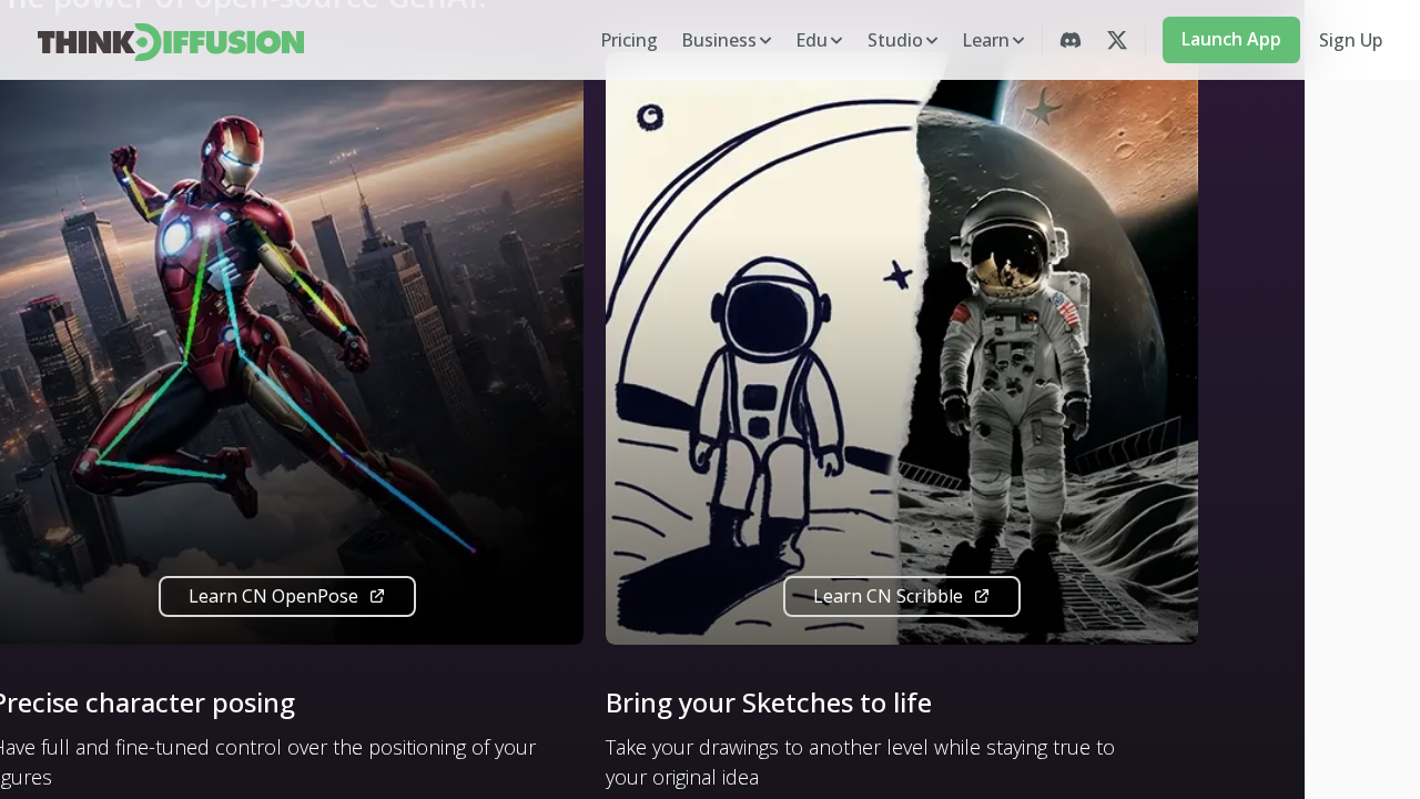 Think Diffusion screenshot