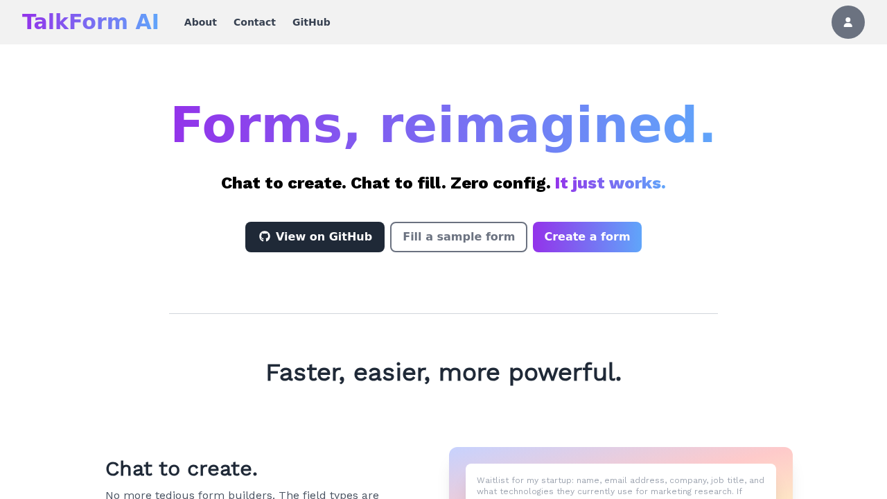 TalkForm AI screenshot