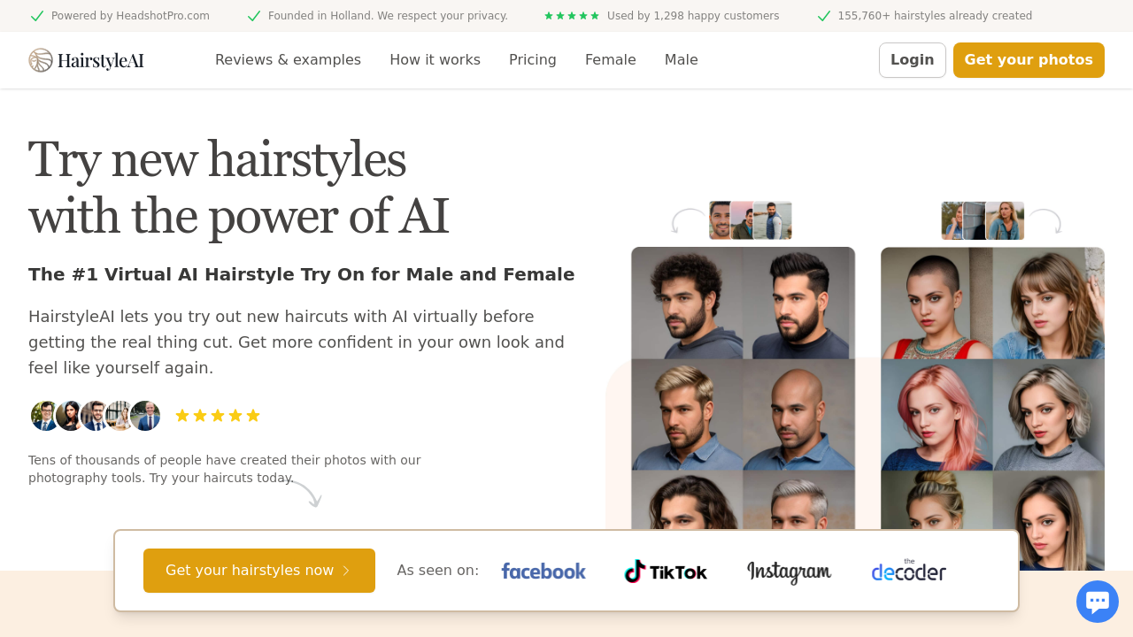 HairstyleAI screenshot