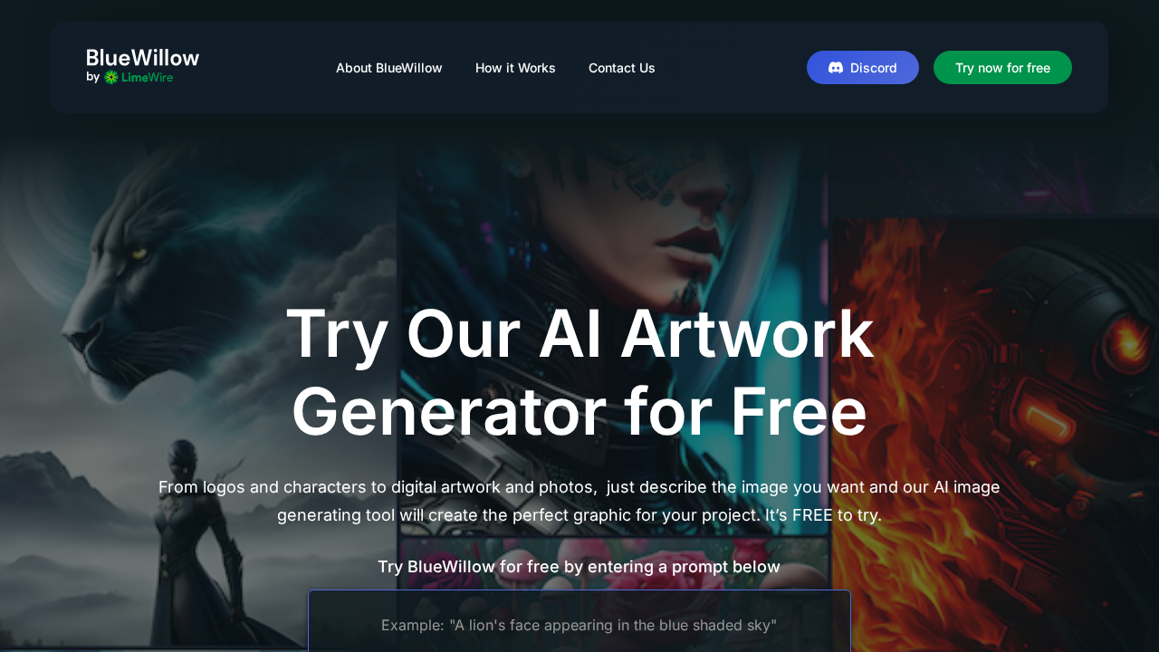 BlueWillow screenshot