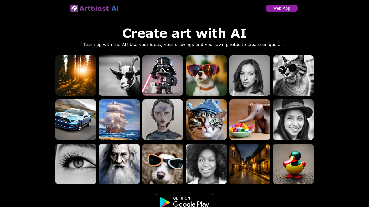 ArtblastAI screenshot