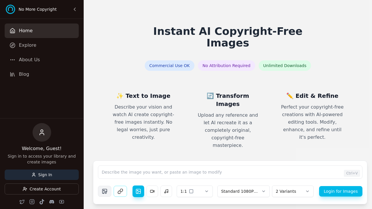 Nomorecopyright screenshot