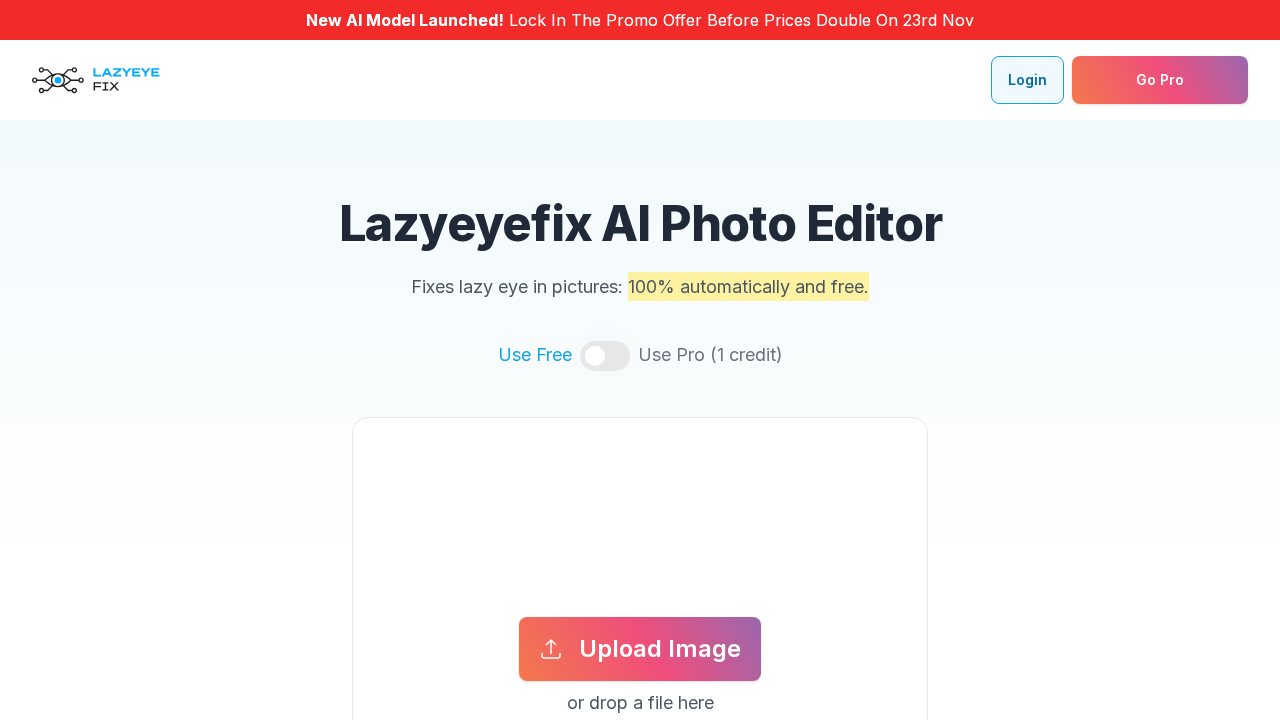 Lazyeyefix AI Photo Editor screenshot