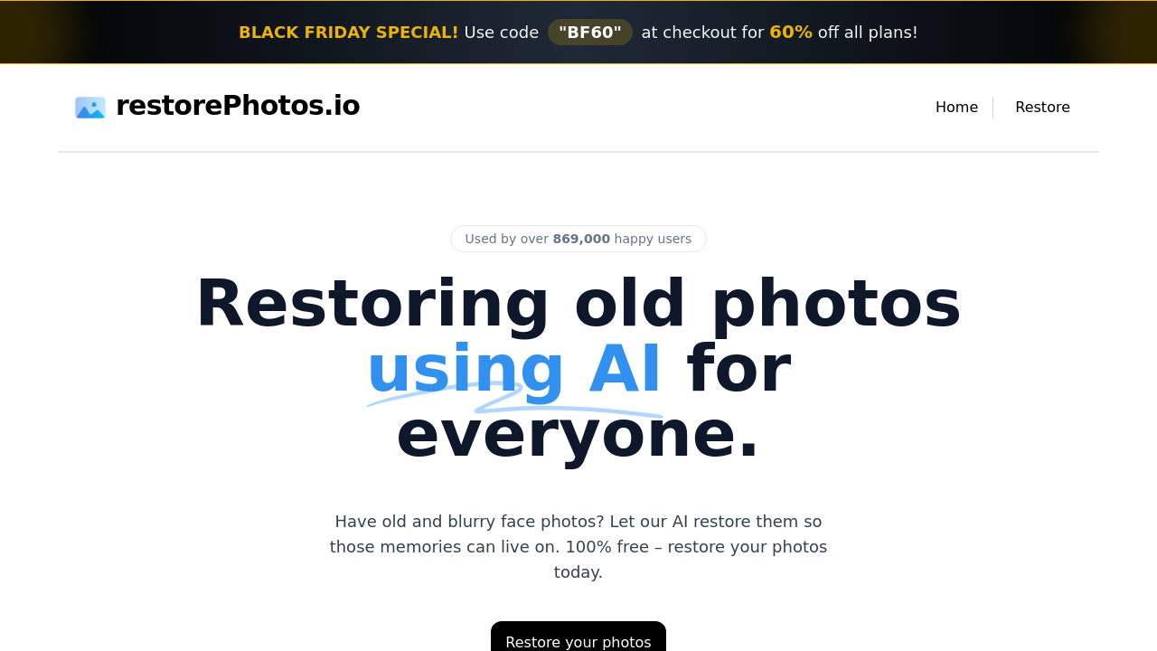 RestorePhotos.io screenshot