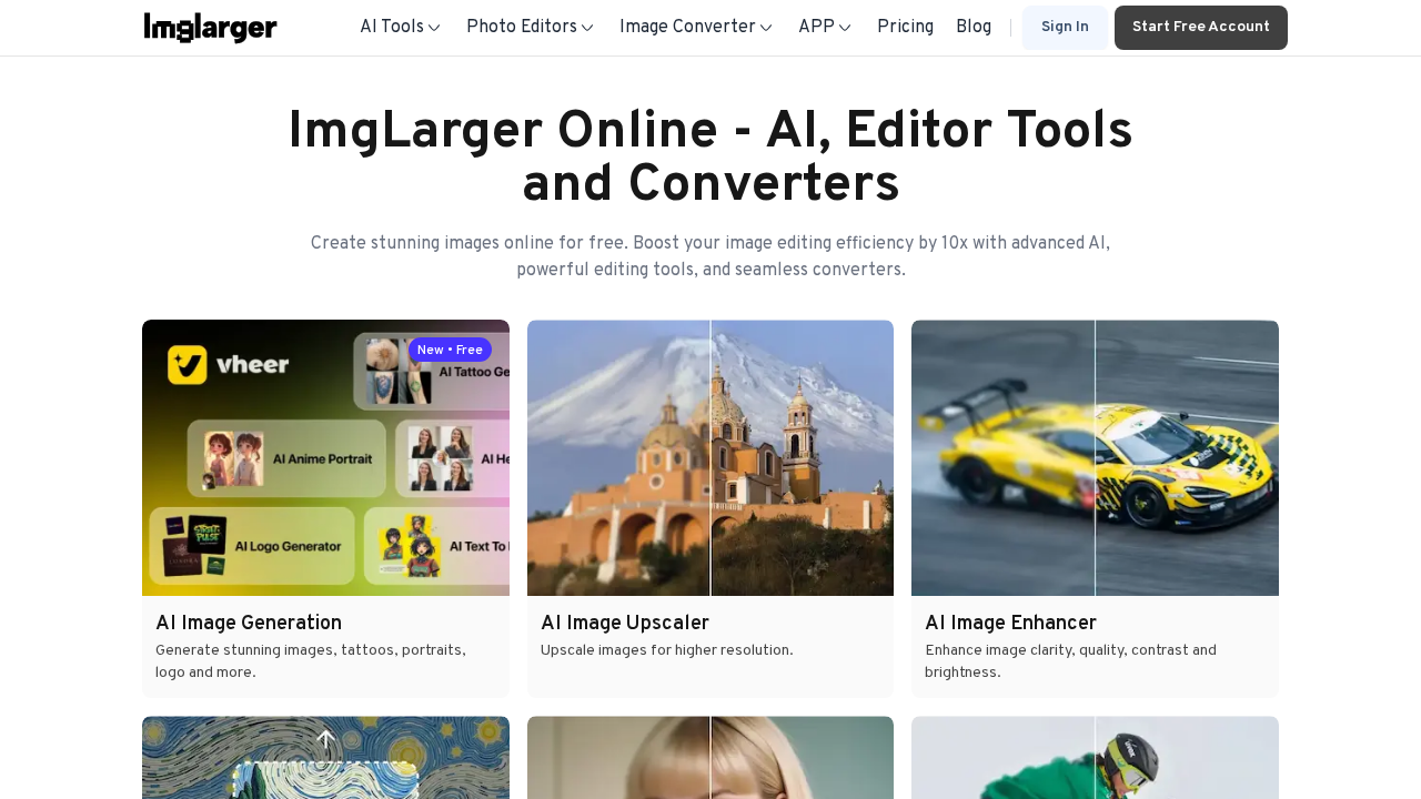 ai image enlarger screenshot