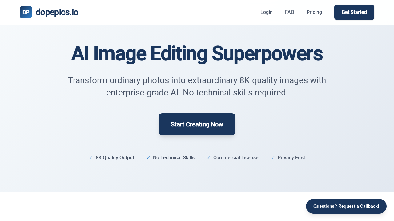 Dopepics.io screenshot