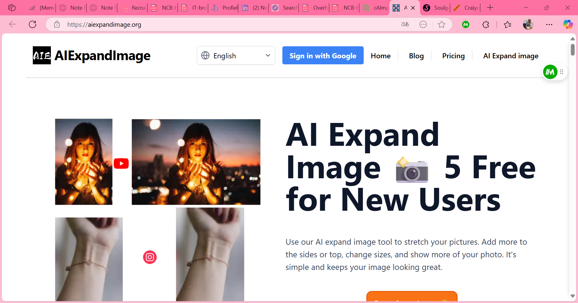 AI Expand Image screenshot