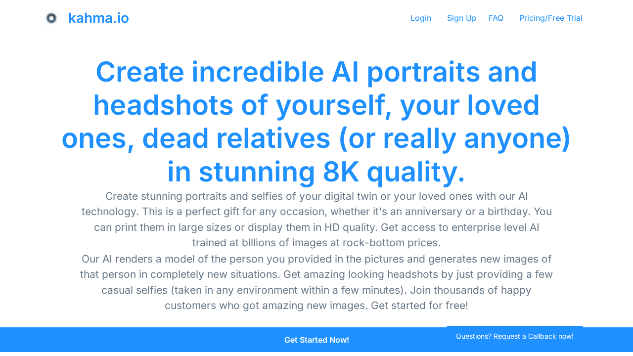 kahma.io screenshot