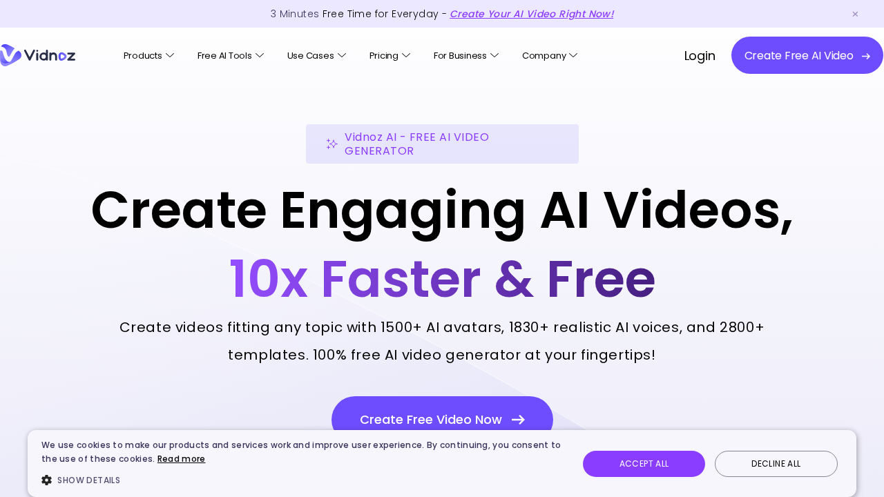 Vidnoz AI screenshot