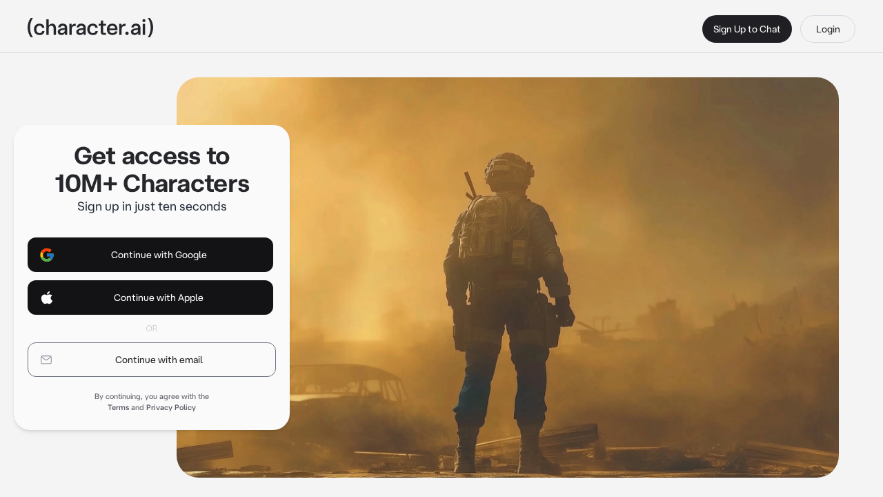 CharacterAI screenshot