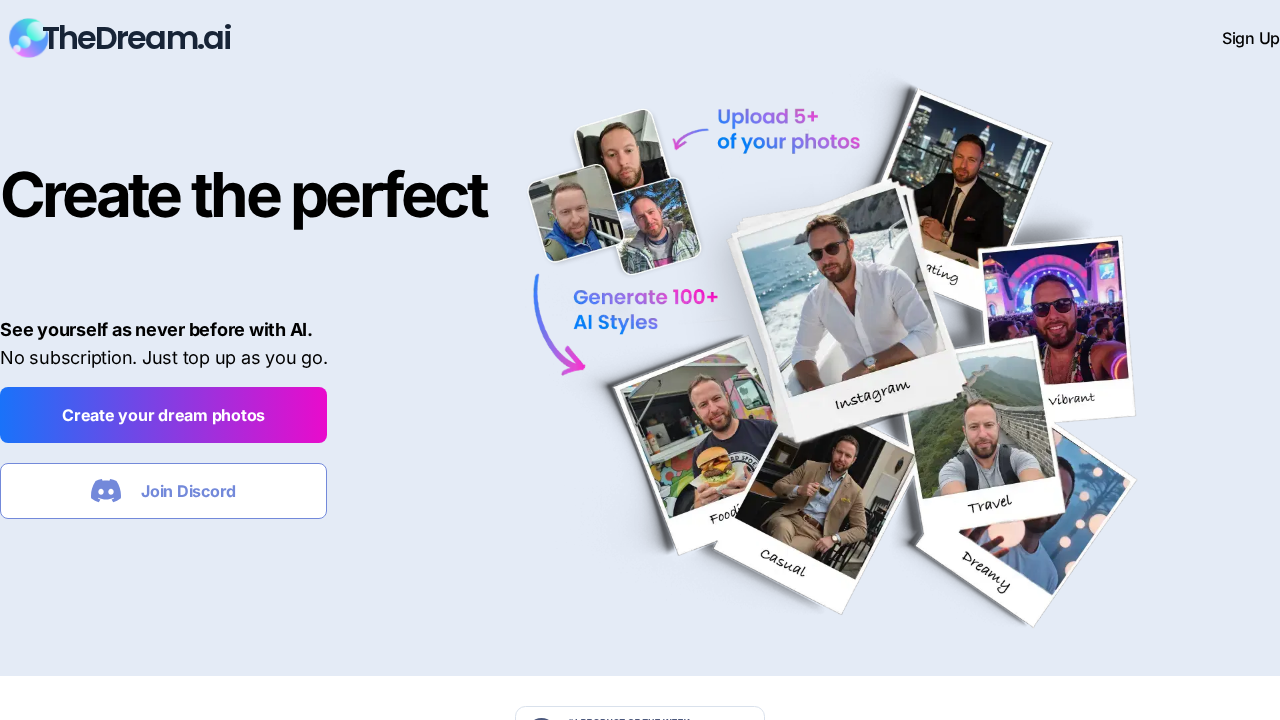 thedream.ai / Xmode screenshot