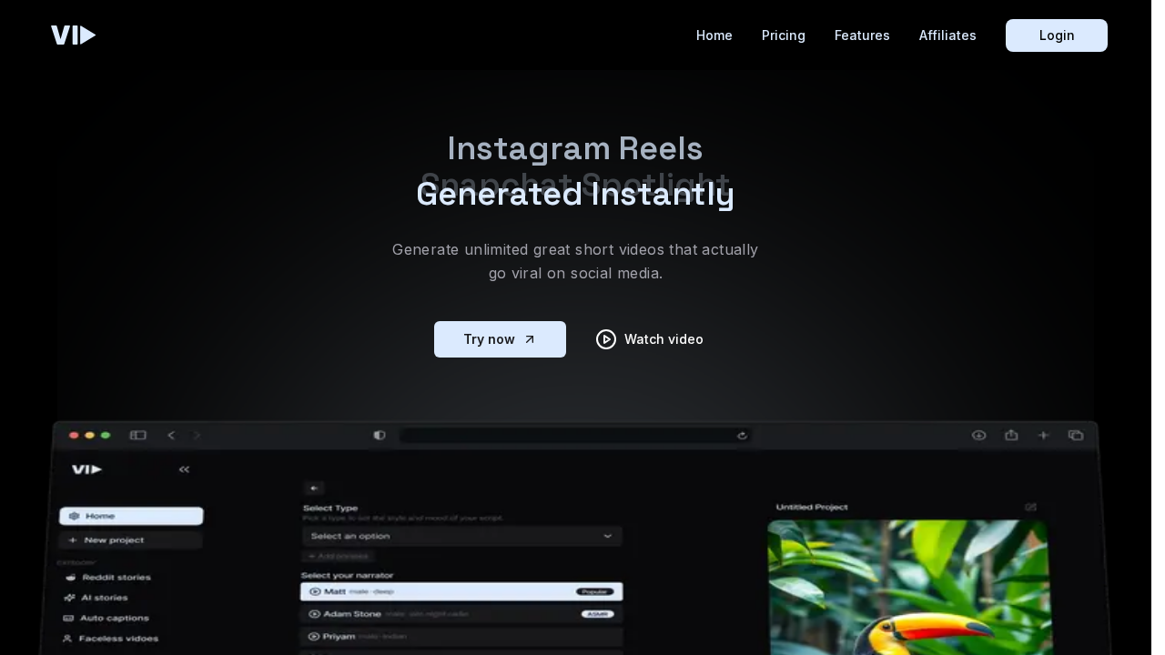 Vid.AI screenshot