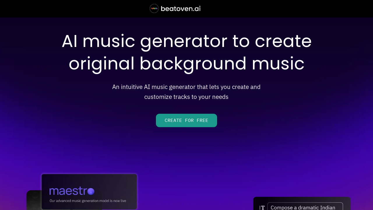beatoven.ai screenshot