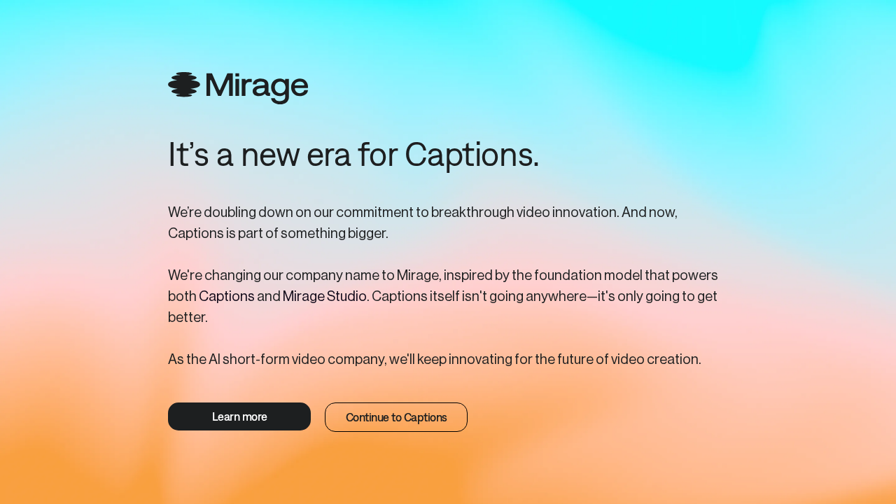 captions.ai screenshot