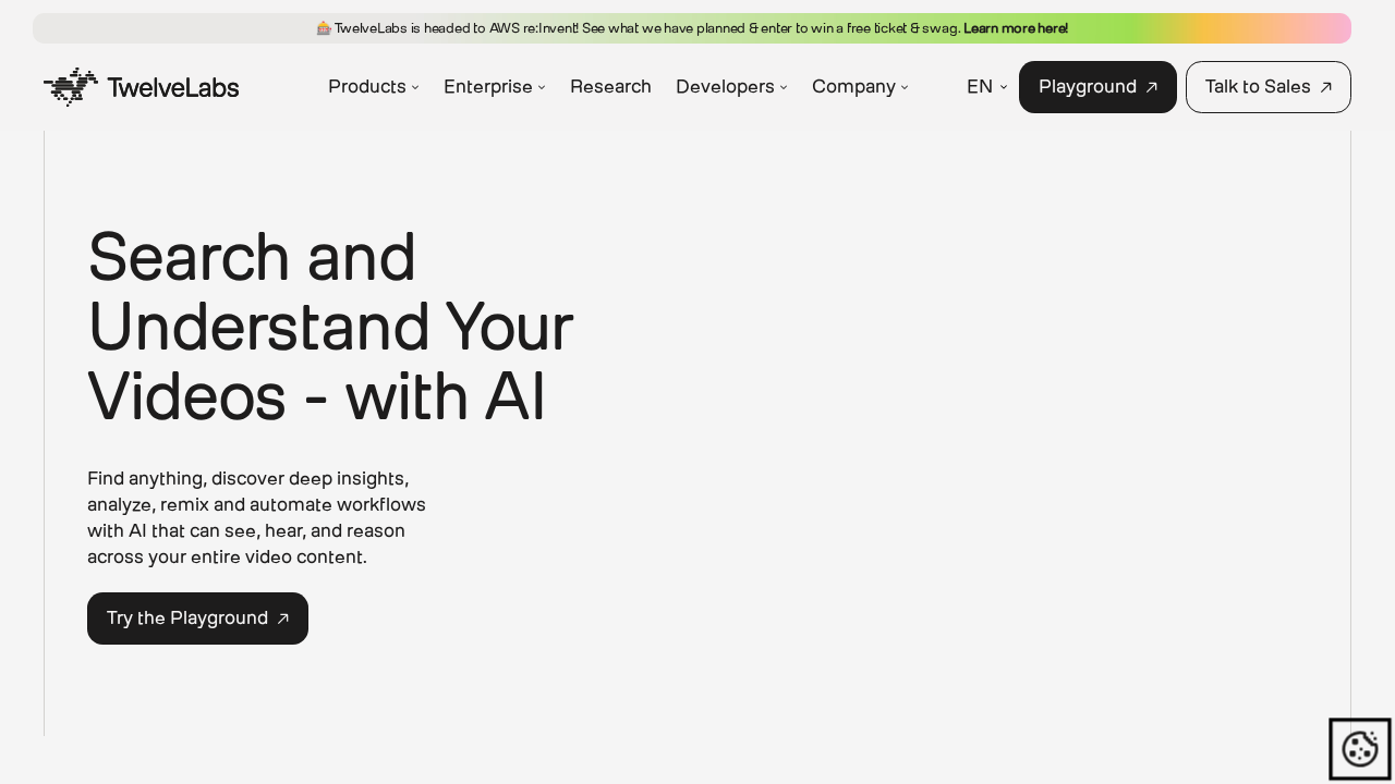 twelve labs screenshot
