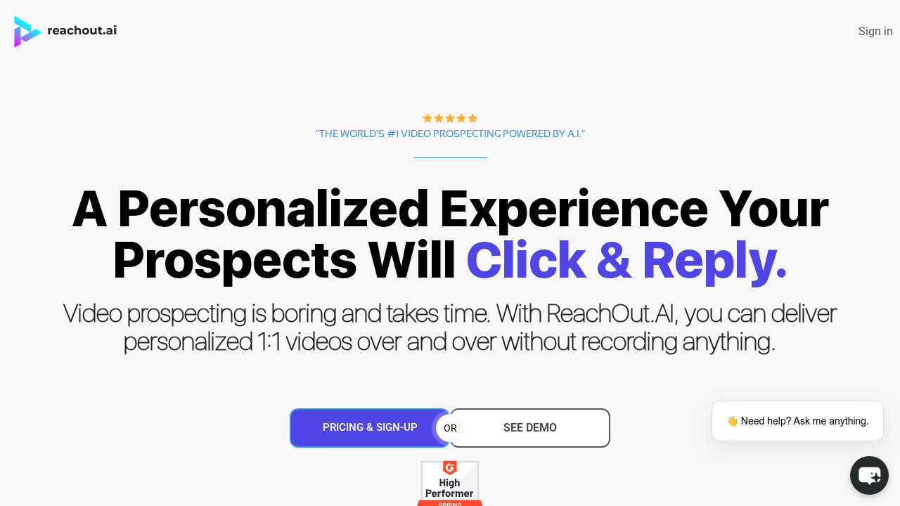 ReachOut.AI screenshot