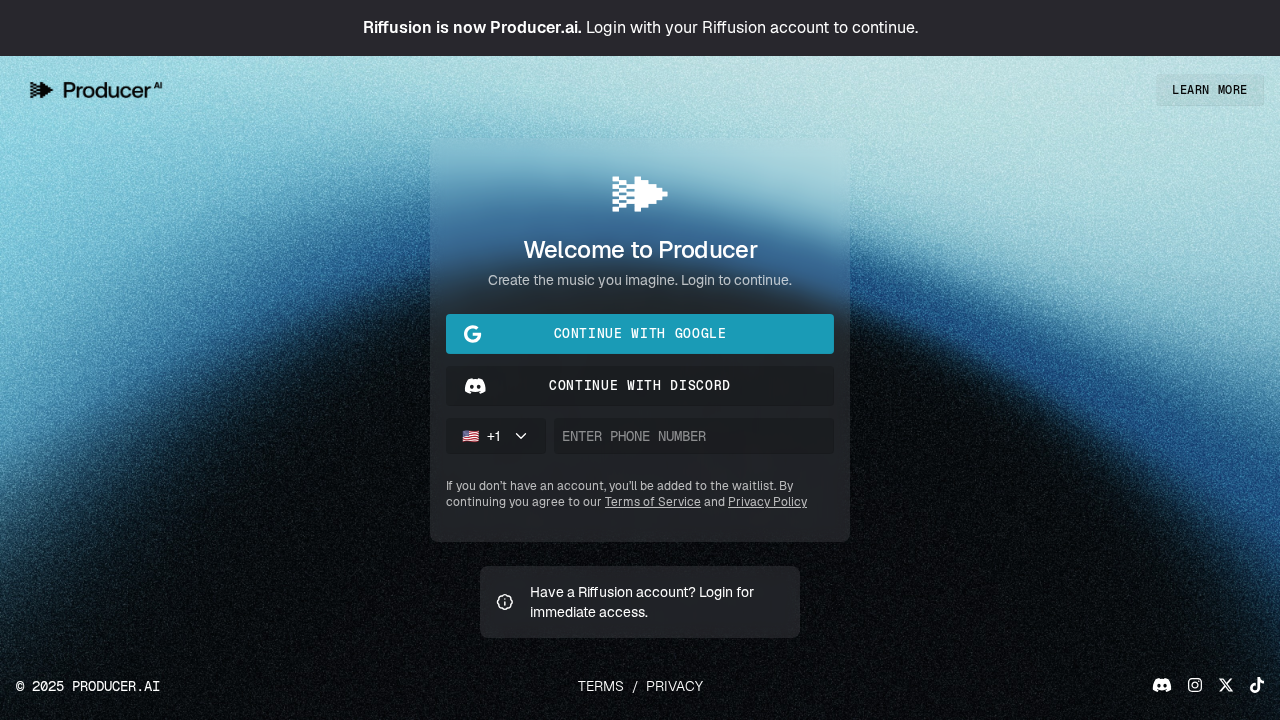 Riffusion screenshot