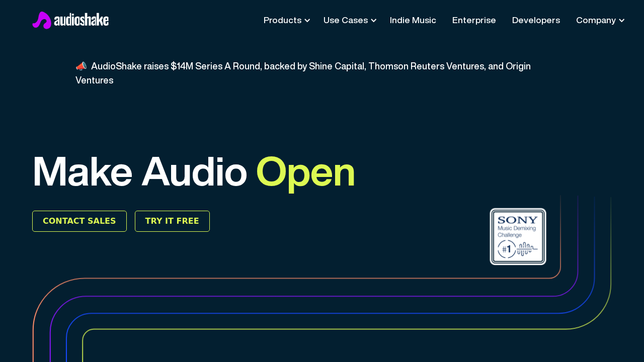 AudioShake screenshot