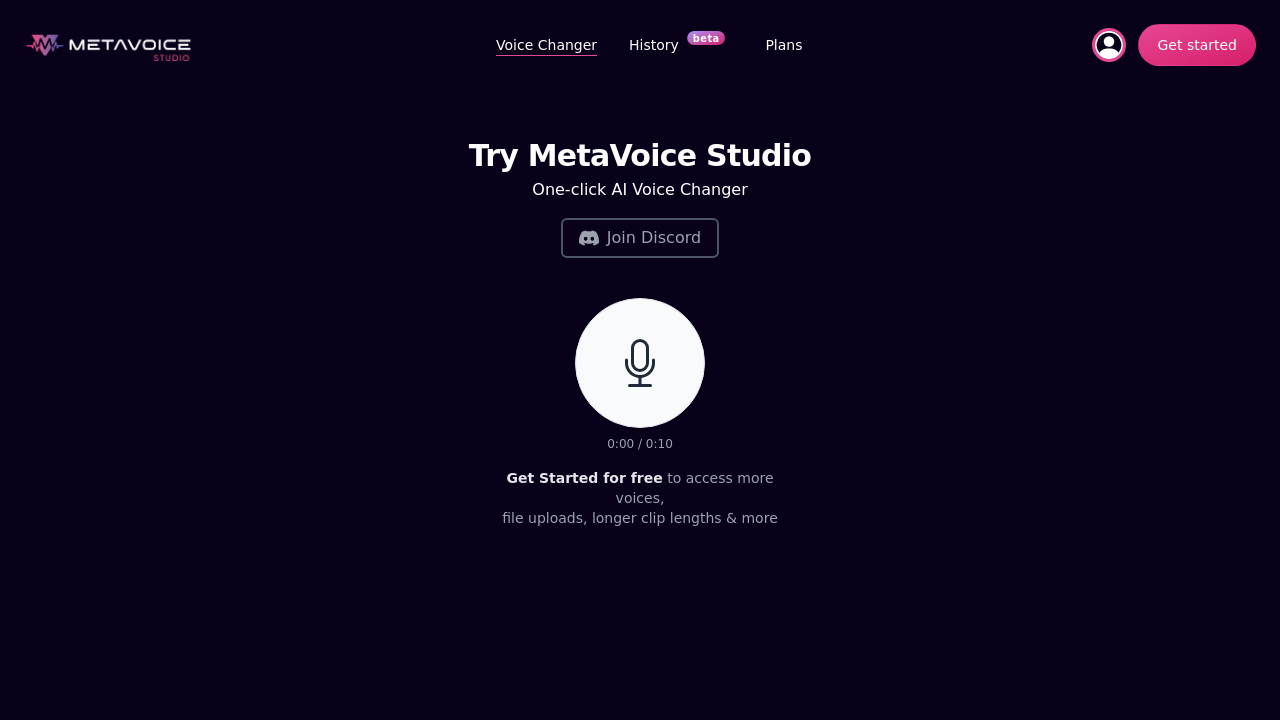 Metavoice Studio screenshot