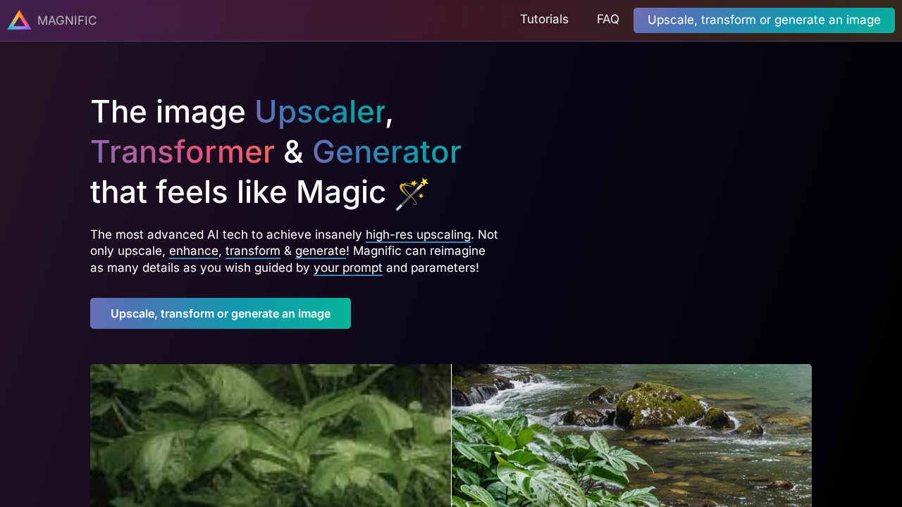 magnific.ai screenshot