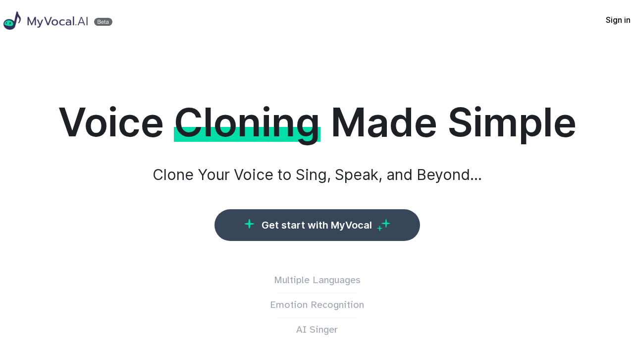 MyVocal AI screenshot