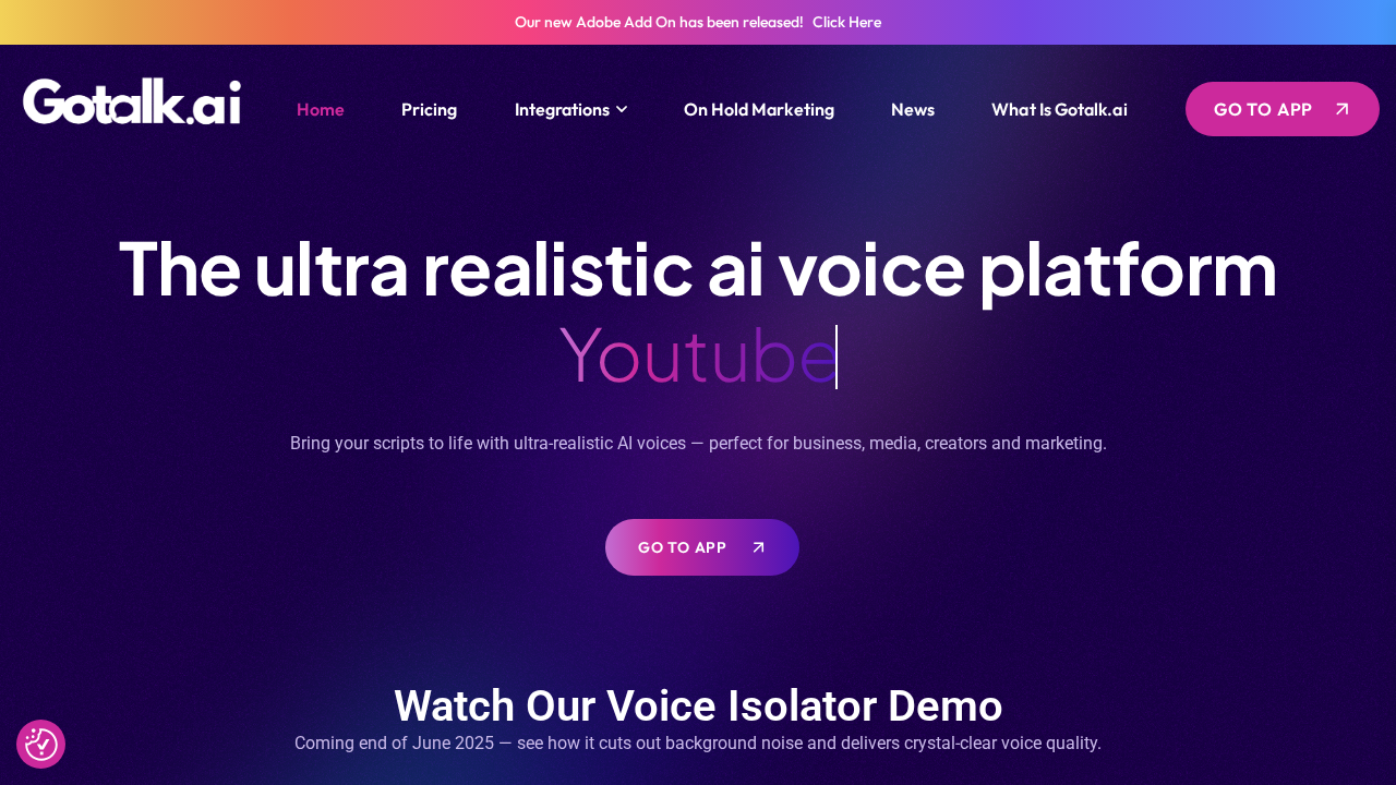 Gotalk.ai screenshot
