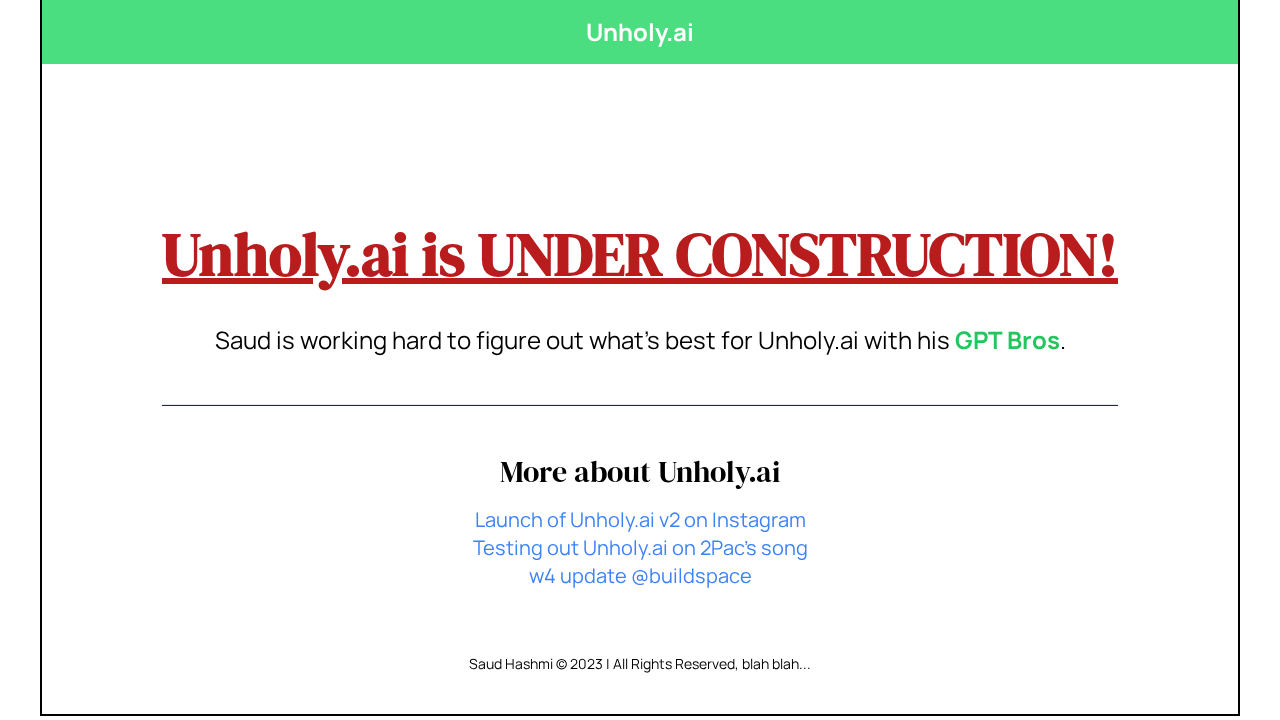 Unholy.ai screenshot