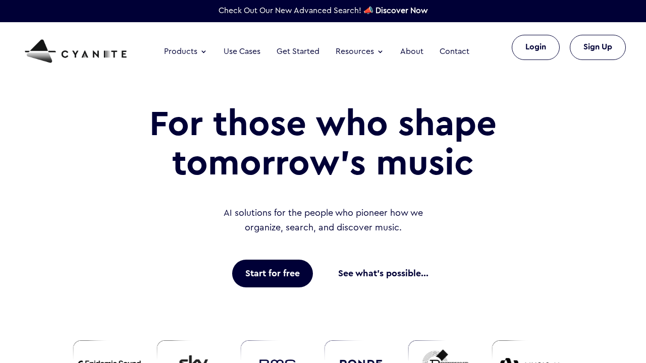 Cyanite.ai screenshot
