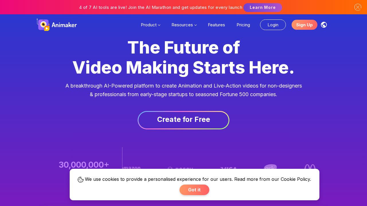 Animaker’s Subtitle Generator screenshot