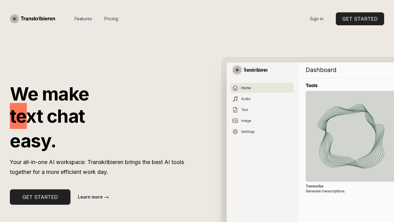 Transkribieren screenshot