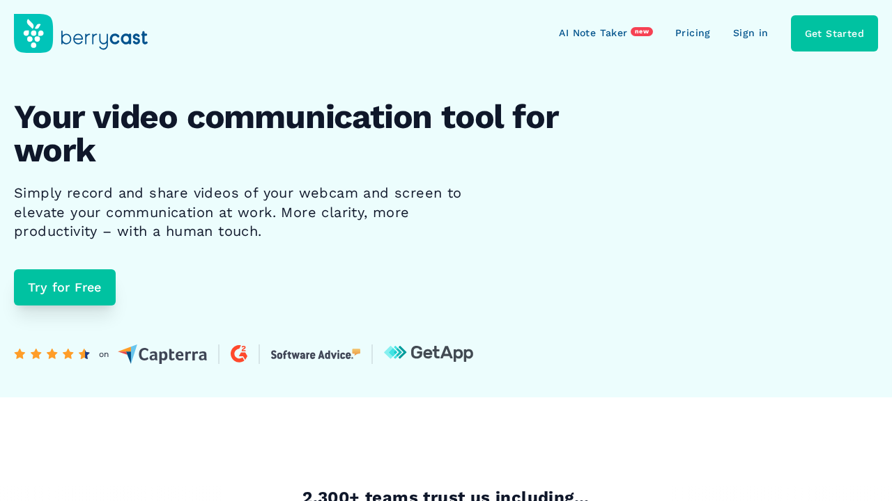 Berrycast screenshot