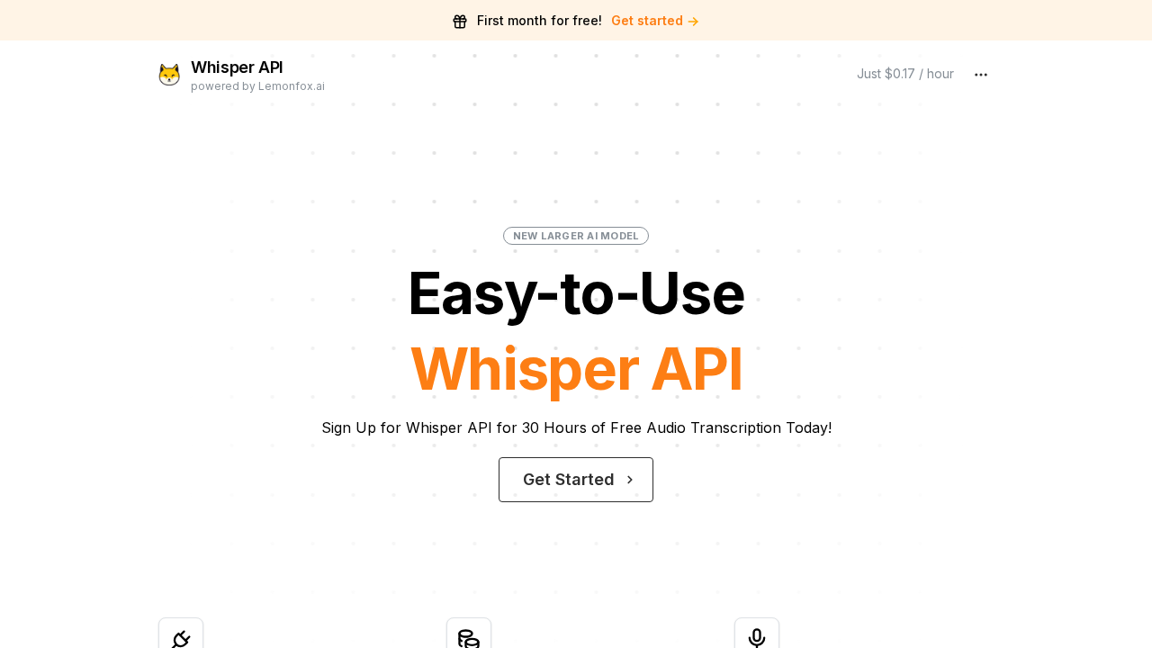 WhisperAPI screenshot