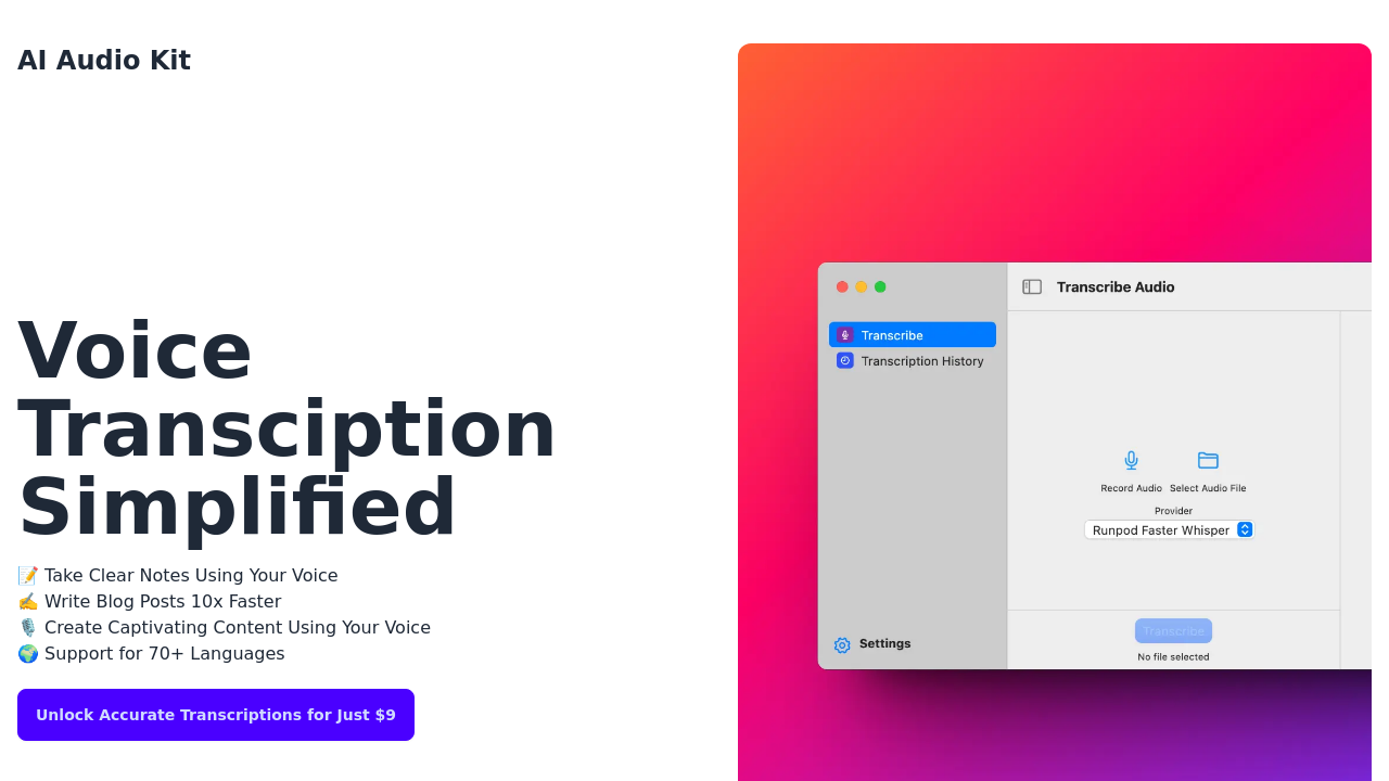 AI Audio Kit screenshot