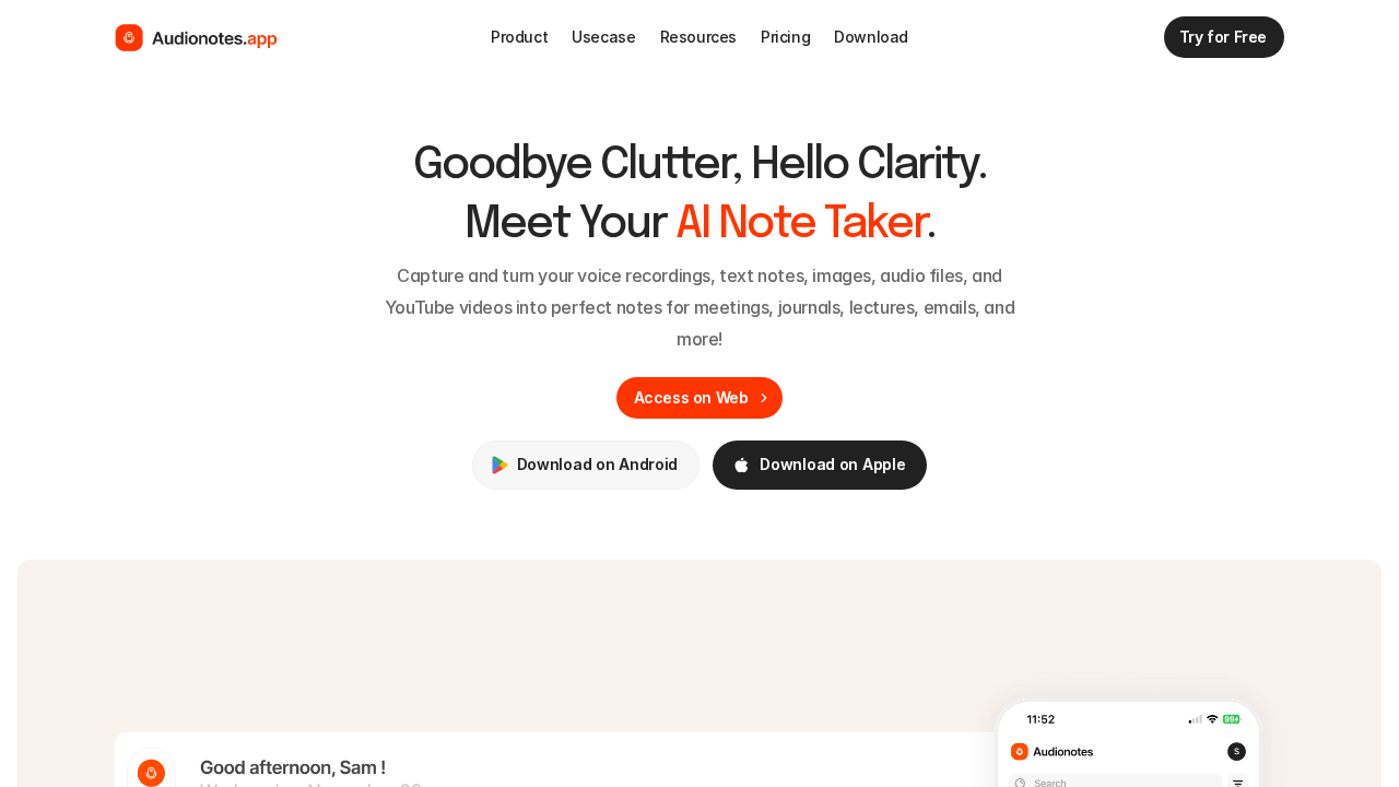 AudioNotes screenshot
