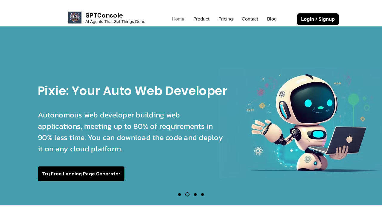 GPTConsole screenshot
