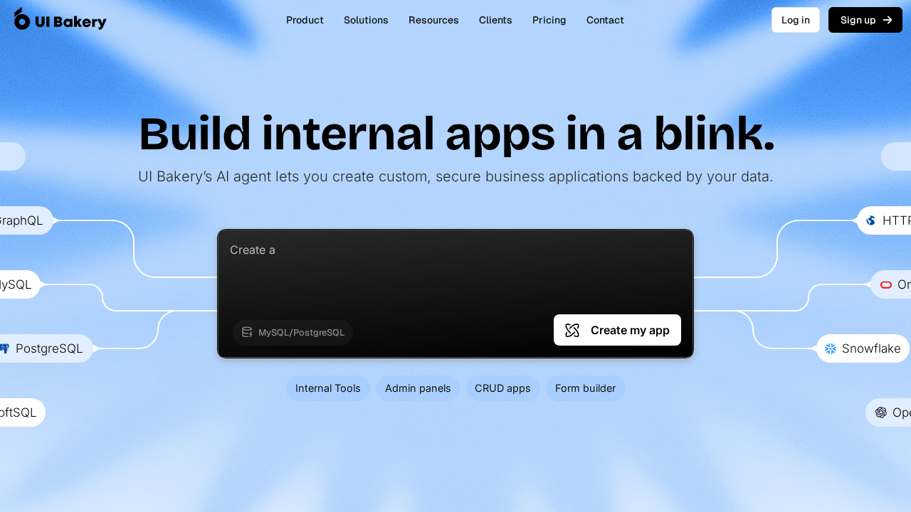 UI Bakery screenshot