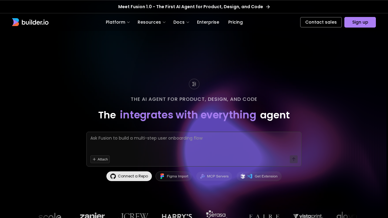 Builder.io screenshot