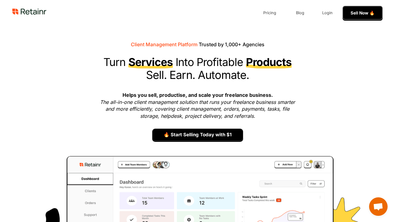 Retainr.io screenshot