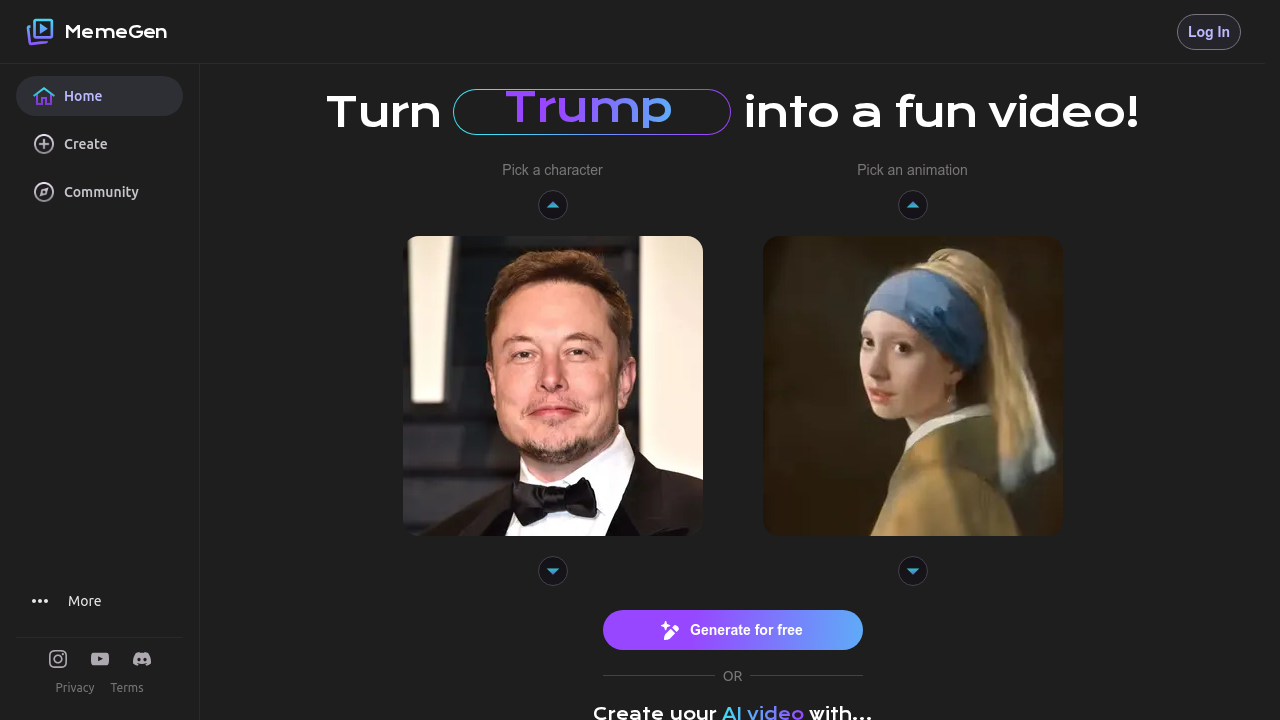 MemeGen AI screenshot