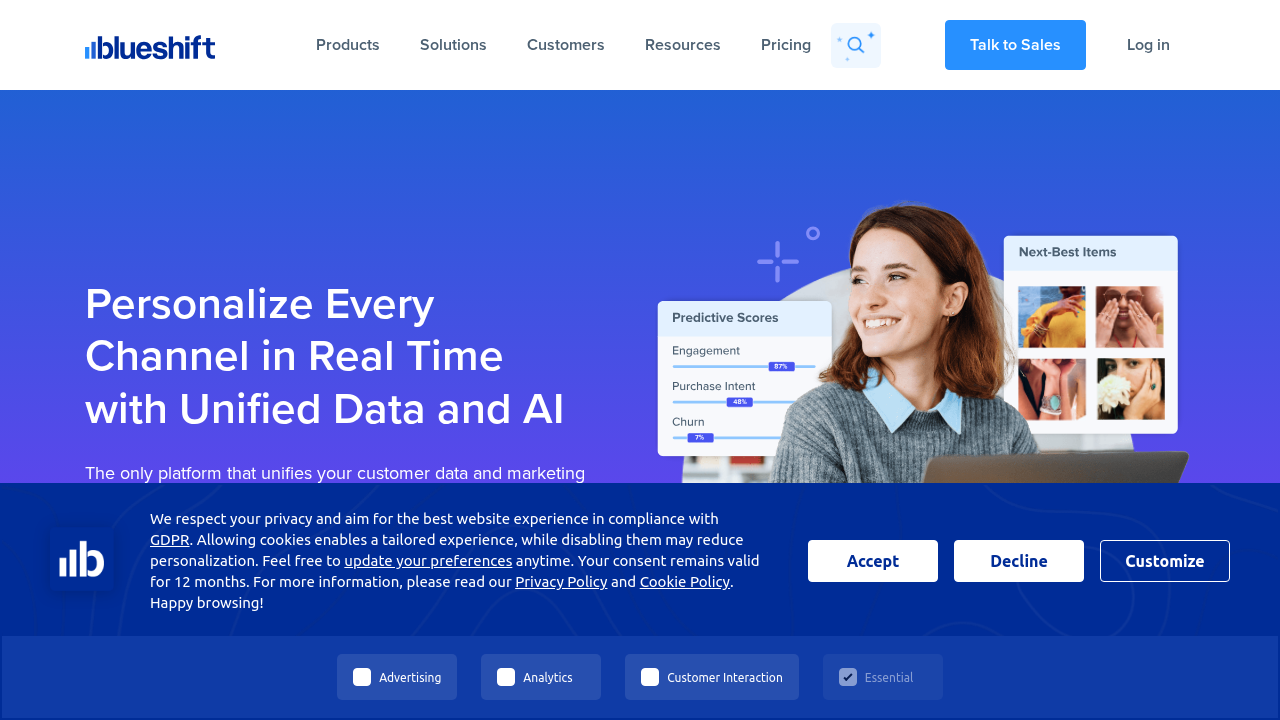 Blueshift screenshot