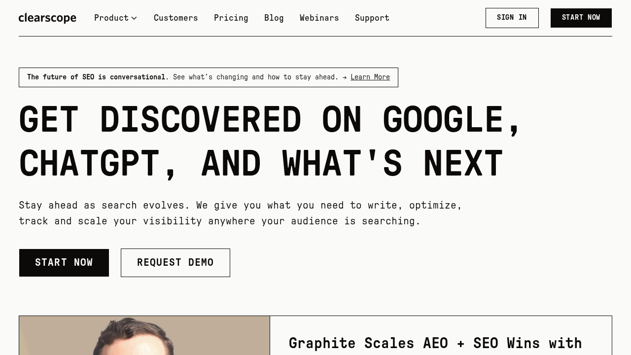 Clearscope screenshot