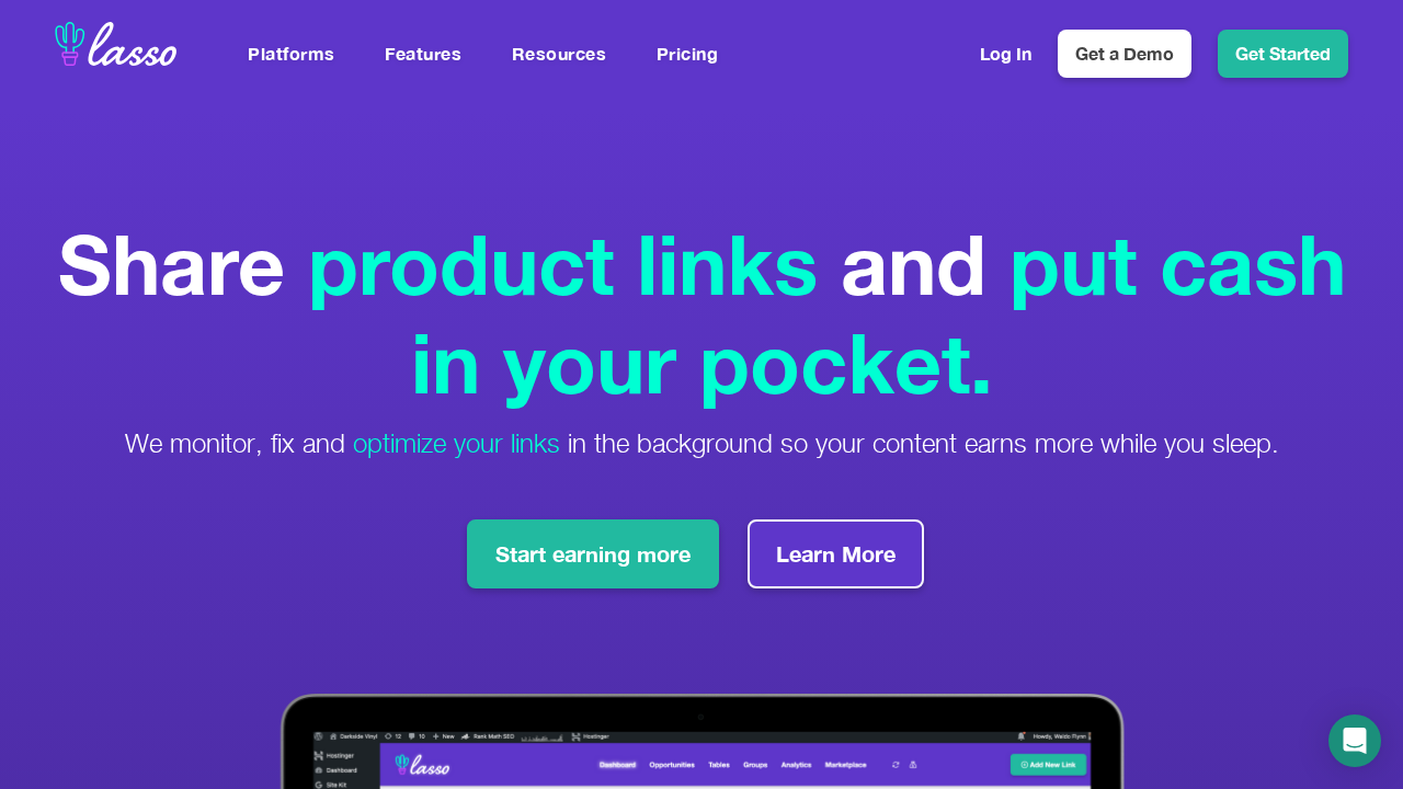 Lasso Affiliate+ screenshot