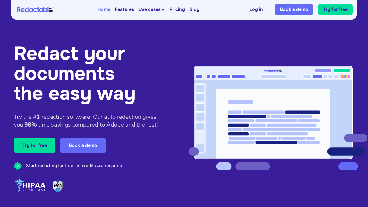 Redactable screenshot