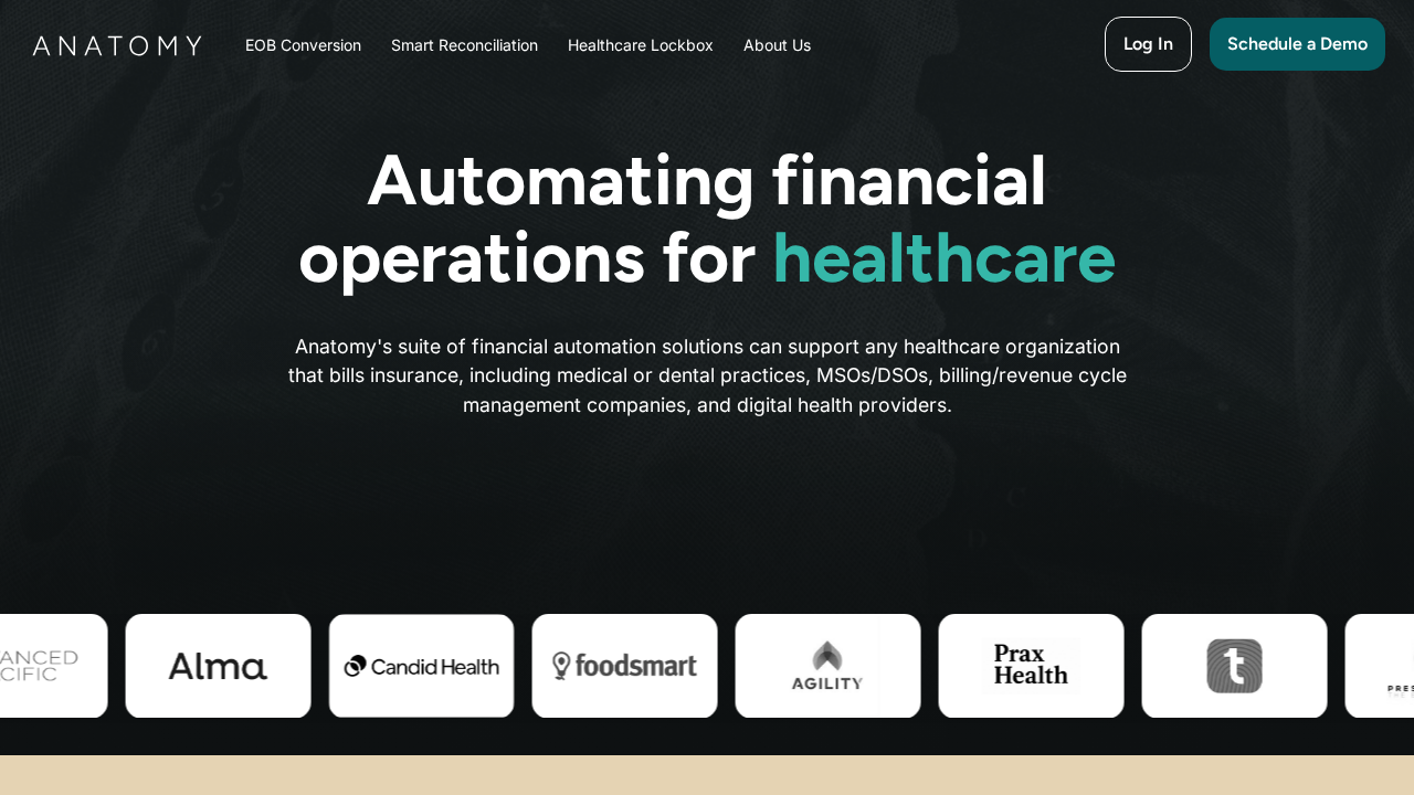 Anatomy Financial screenshot